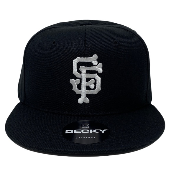 San Francisco SF Bones Bay Area San Fran Cisco Skeleton Snapback Hat Cap Decky - Picture 2 of 6
